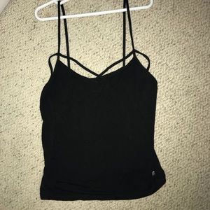 Black Cross Cross Tank Top